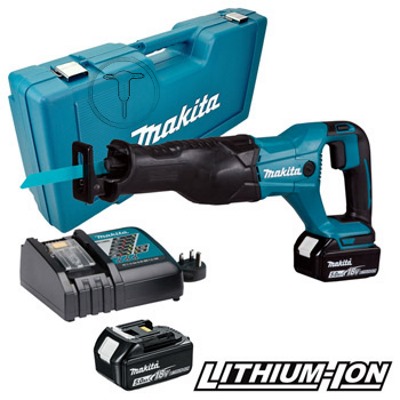 Makita DJR186RTE Akkus orrfűrész 18V 2x5.0Ah Li-Ion akkuval kofferben