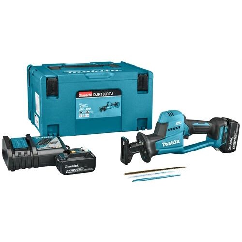 Makita DJR189RTJ Akkus orrfűrész 2x18V 2x5,0Ah akkuval MakPack kofferben