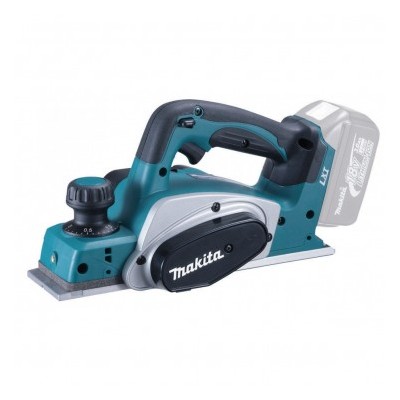 Makita DKP180Z Akkus gyalu 18V akku és töltő nélkül papírdobozban
