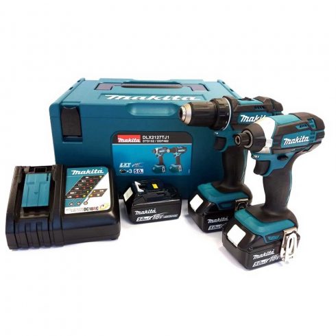 Makita DLX2423AJ Akkus gépcsomag 18V 2x2,0Ah Li-Ion akkuval MakPack kofferben
