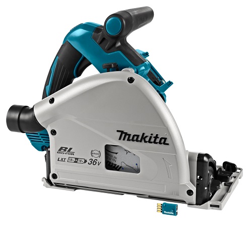 Makita DSP601ZU Akkus  merülő fűrész 2x18V LXT Li-ion BL 165mm akku és töltő nélkül