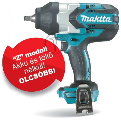 Makita DTW1002Z Akkus ütvecsavarozó 1/2" 1000Nm 18V akku és töltő nélkül