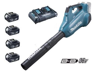 Makita DUB362PT4X Akkus Légseprű 4x18V 5,0Ah akkuval + DuplaTöltő