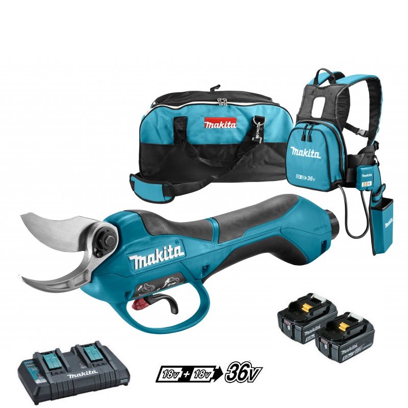 Makita DUP362PT2 Akkus metszőolló 2x18V 5,0Ah akkuval