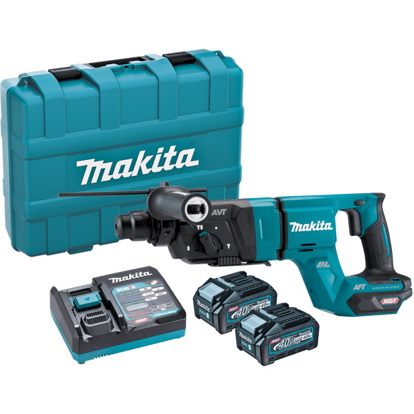 Makita HR007GM201 Akkus fúró-vésőkalapács SDS+ 3,0J 40V XGT 2x4,0Ah akkuval kofferben