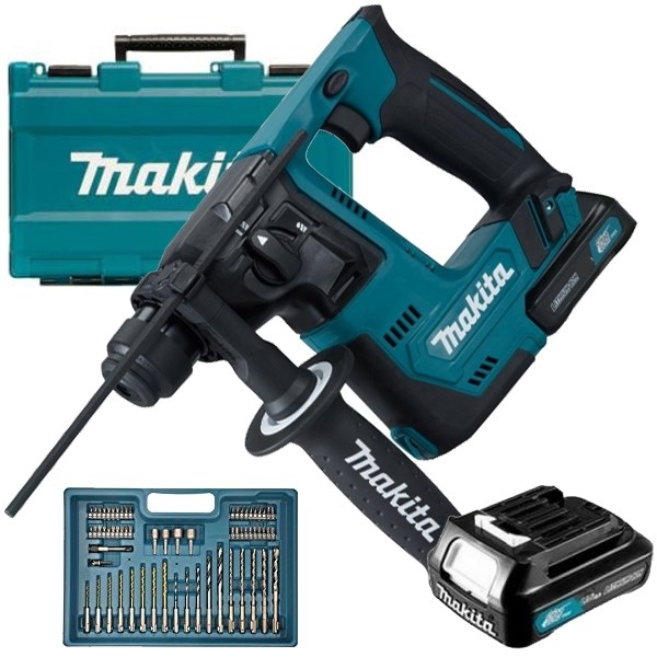 Makita HR140DSYE1 Akkus fúrókalapács SDS+ 1J 12V 2x1.5Ah akku+töltő+szerszámkészlet