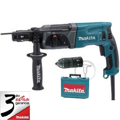 Makita HR2470T Fúró-vésőkalapács cserélhető tokmánnyal