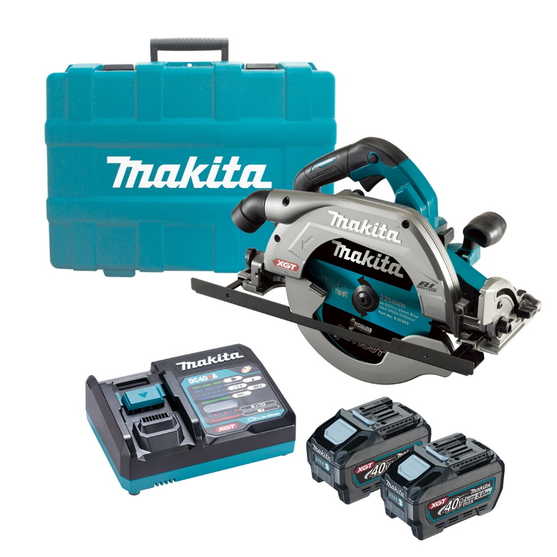 Makita HS009GT201 Akkus körfűrész 40V 235mm tárcsával XGT 2x5,0Ah akkuval kofferben