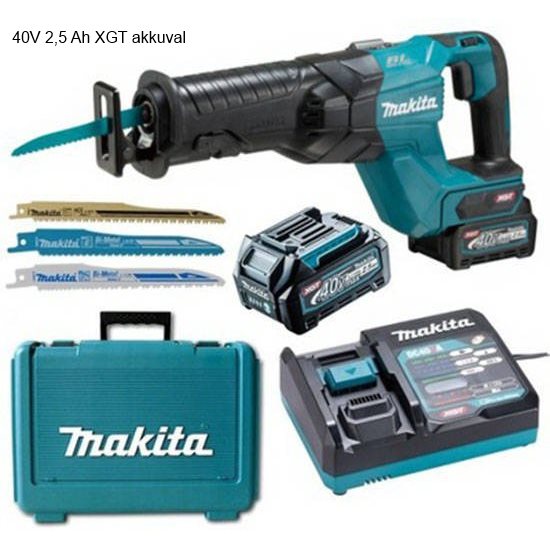 Makita JR001GD201 Akkus orrfűrész 40V XGT 2x2,5Ah Li-Ion akkuval