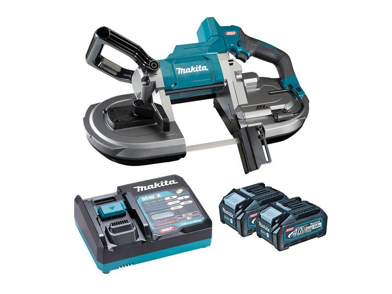 Makita PB002GM201 Akkus szalagfűrész 127mm 40V 2x4,0Ah Li-Ion