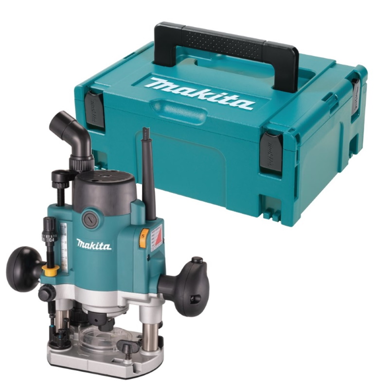 Makita RP1111CJ Felsőmaró 1100W 8mm befogás ford. szabályozás MakPack kofferben