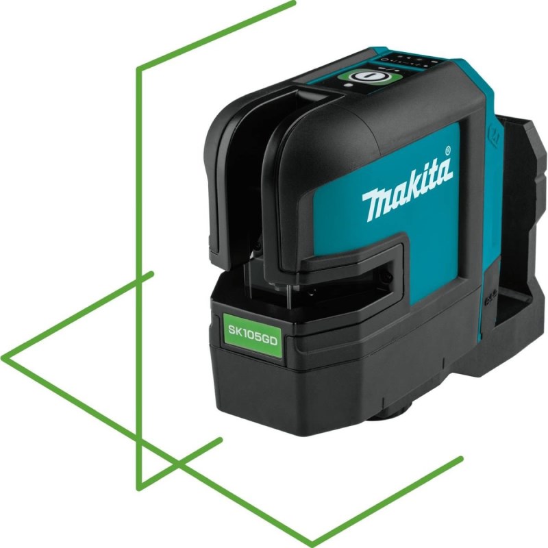 Makita SK105GDZ Akkus zöld keresztvonal lézer akku és töltő nélkül