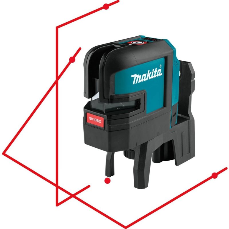 Makita SK106DZ Akkus keresztvonal és pont lézer 15m munkatartomány akku és töltő nélkül