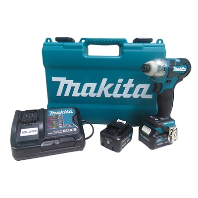 Makita TD111DSME Akkus ütvecsavarozó 1/4" 135Nm 12V 2x4.0 Ah akkuval