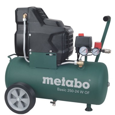 Metabo BASIC250-24WOF Olajmentes kompresszor 8 bar 1500W 24L tartállyal