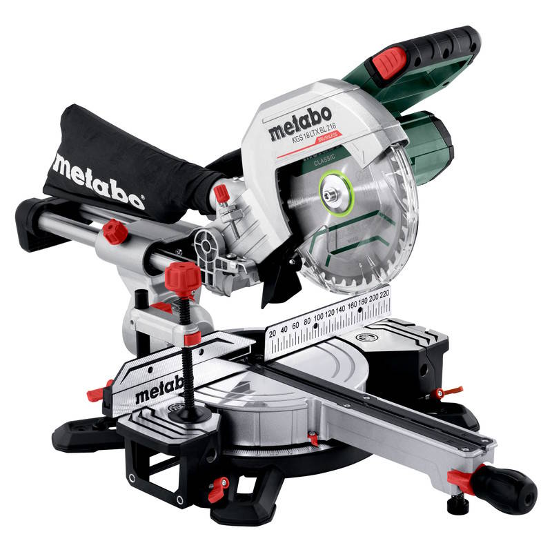 Metabo KGS 18 LTX BL 216 -850 Akkus gérvágó 18V 216mm körfűrészlappal akku és töltő nélkül