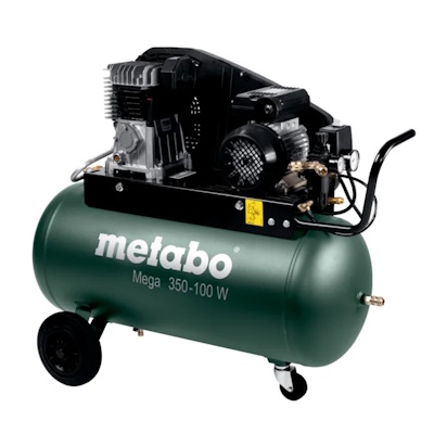 Metabo MEGA350-100W Kompresszor 10 bar 2200W 90L tartály 3 fázisú motorral