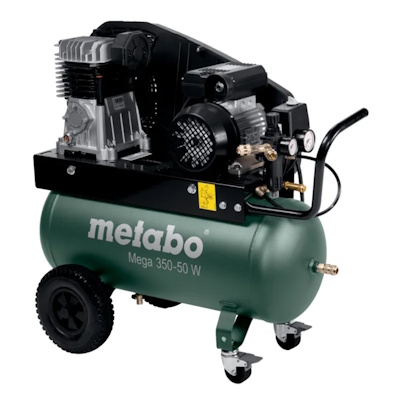 Metabo MEGA350-50W Kompresszor 10 bar 2200W 50L tartály 3 fázisú motorral