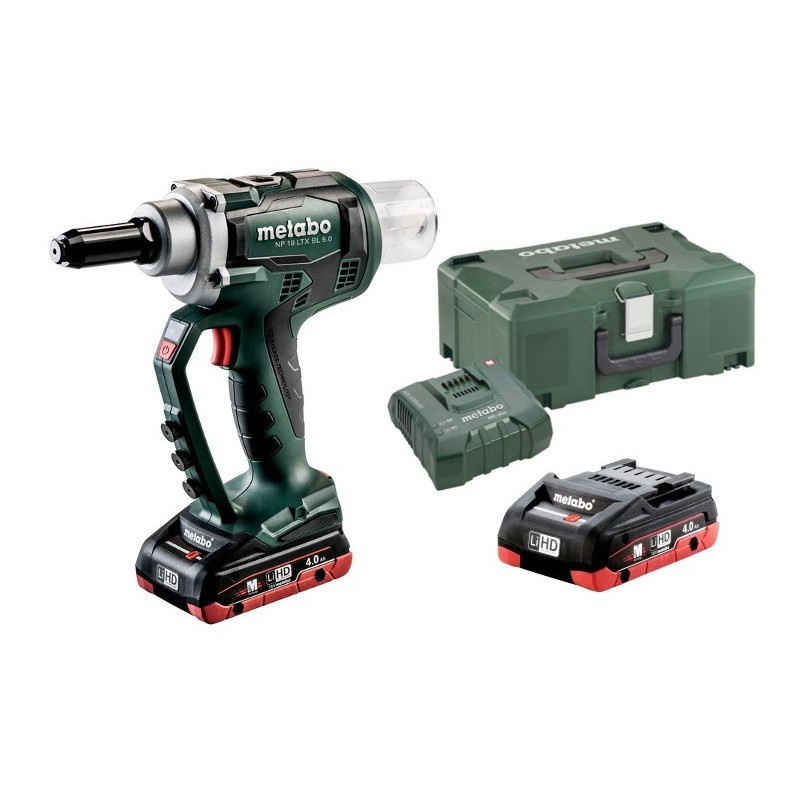 Metabo NP 18 LTX BL Akkus popszegecshúzó pisztoly 18V akkuval, töltővel, hordtáskában