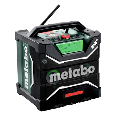 Metabo RC12-1832WBTDAB+ Akkus építkezési rádió DAB+ vételi lehetőséggel és Bluetooth csatlakozással