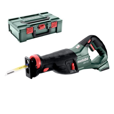 Metabo SSEP18LT-840 Akkus orrfűrész 18V akku és töltő nélkül metaBox-ban