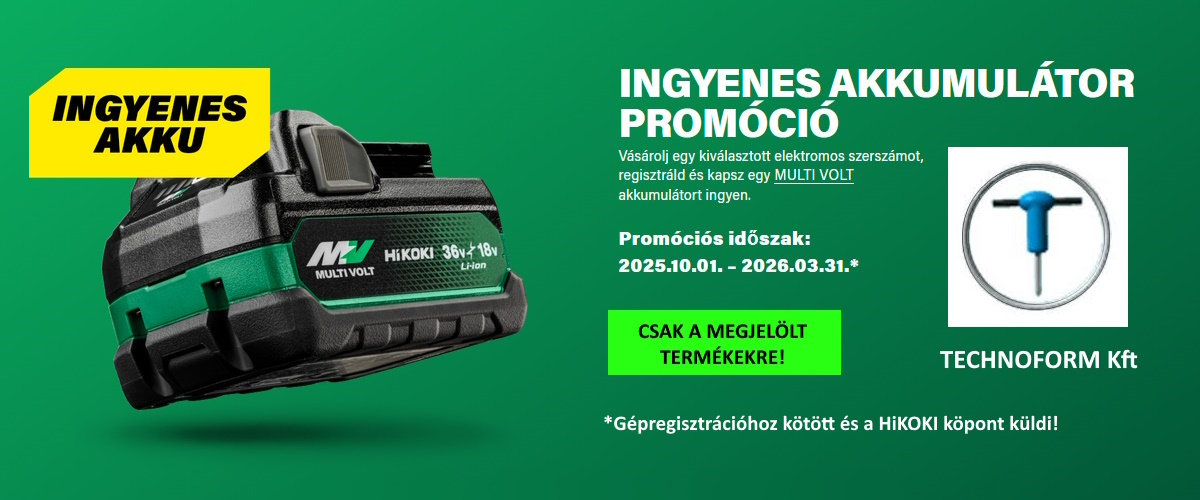 Hikoki ajándék BSL36A18X akkumulátor