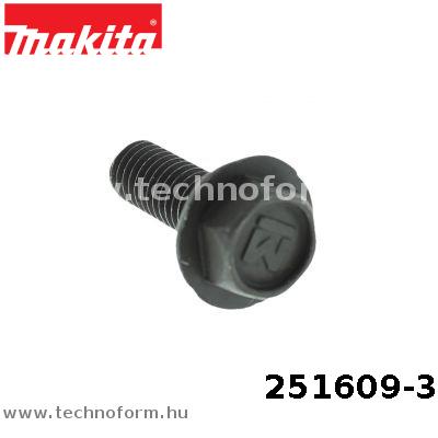Alkatrész: Makita 251609-3 #Hatlapperemes csavar M6x17 1