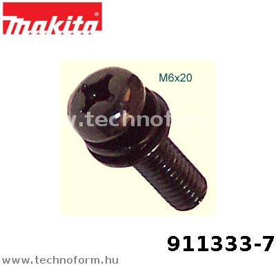 Alkatrész: Makita 911333-7 Trapézfejű csavar M6x20 911333