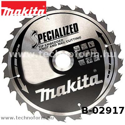 Alkatrész: Makita B-02917 #HM fűrésztárcsa 10/165mm*